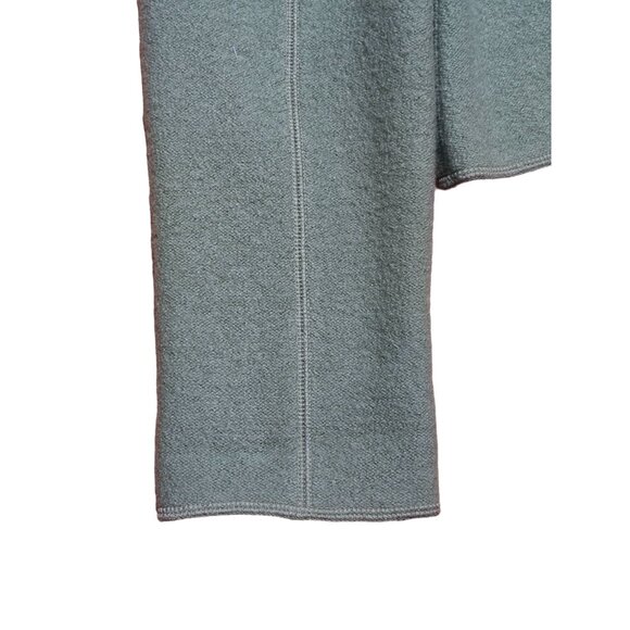 Herman Geist Womens 100% Wool Sweater Large Green Button Front Collared Classic - Picture 4 of 5